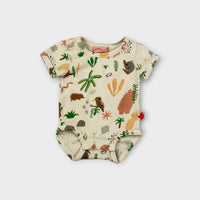 Halcyon Nights Aussie Print Bodysuit, Size 0000