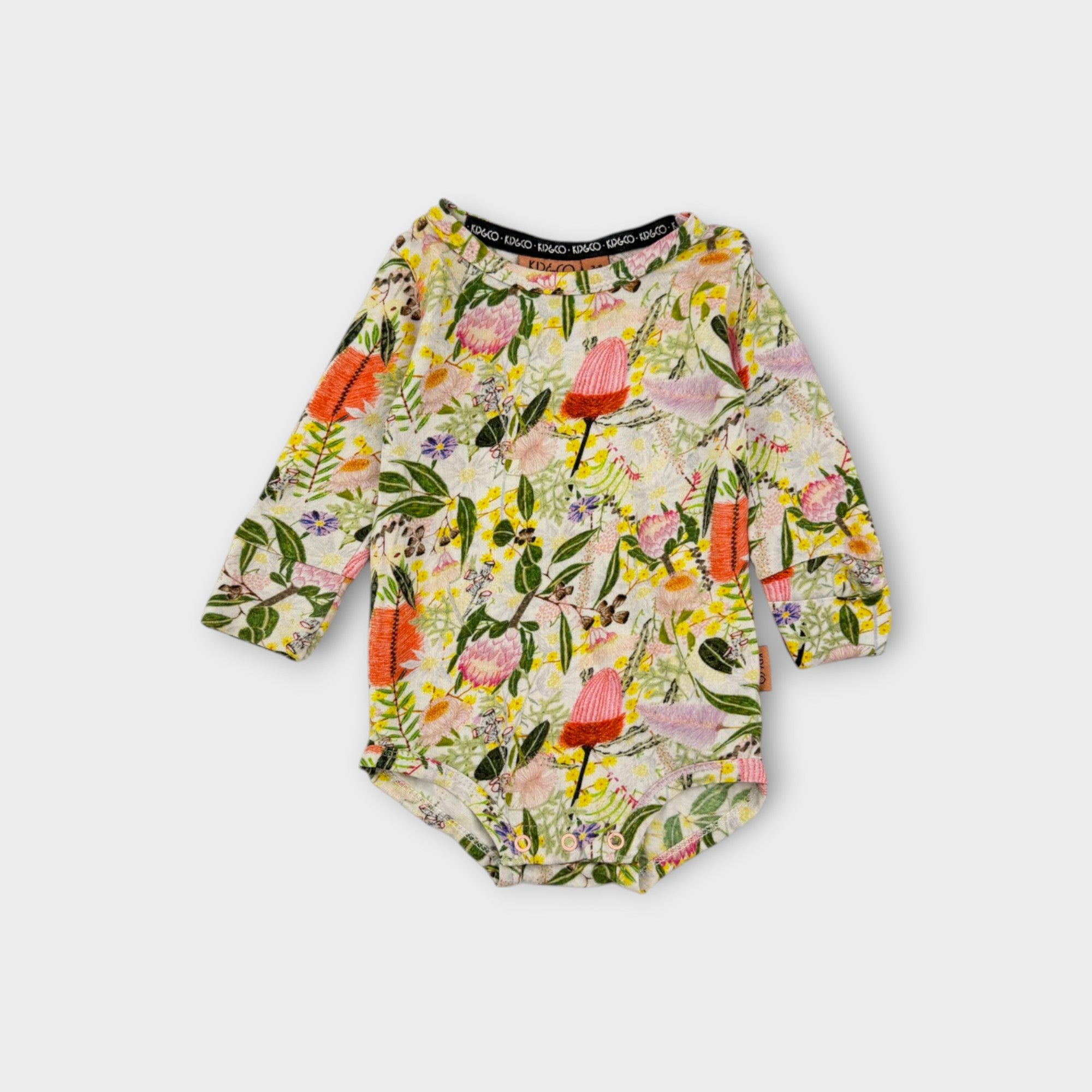 Kip & Co Floral Bodysuit, Size 00