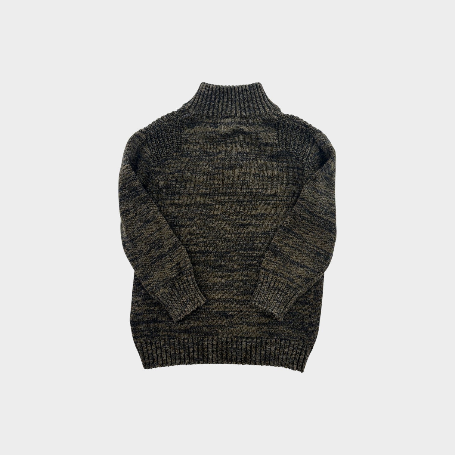 Green Marle Henley Jumper, Size 3