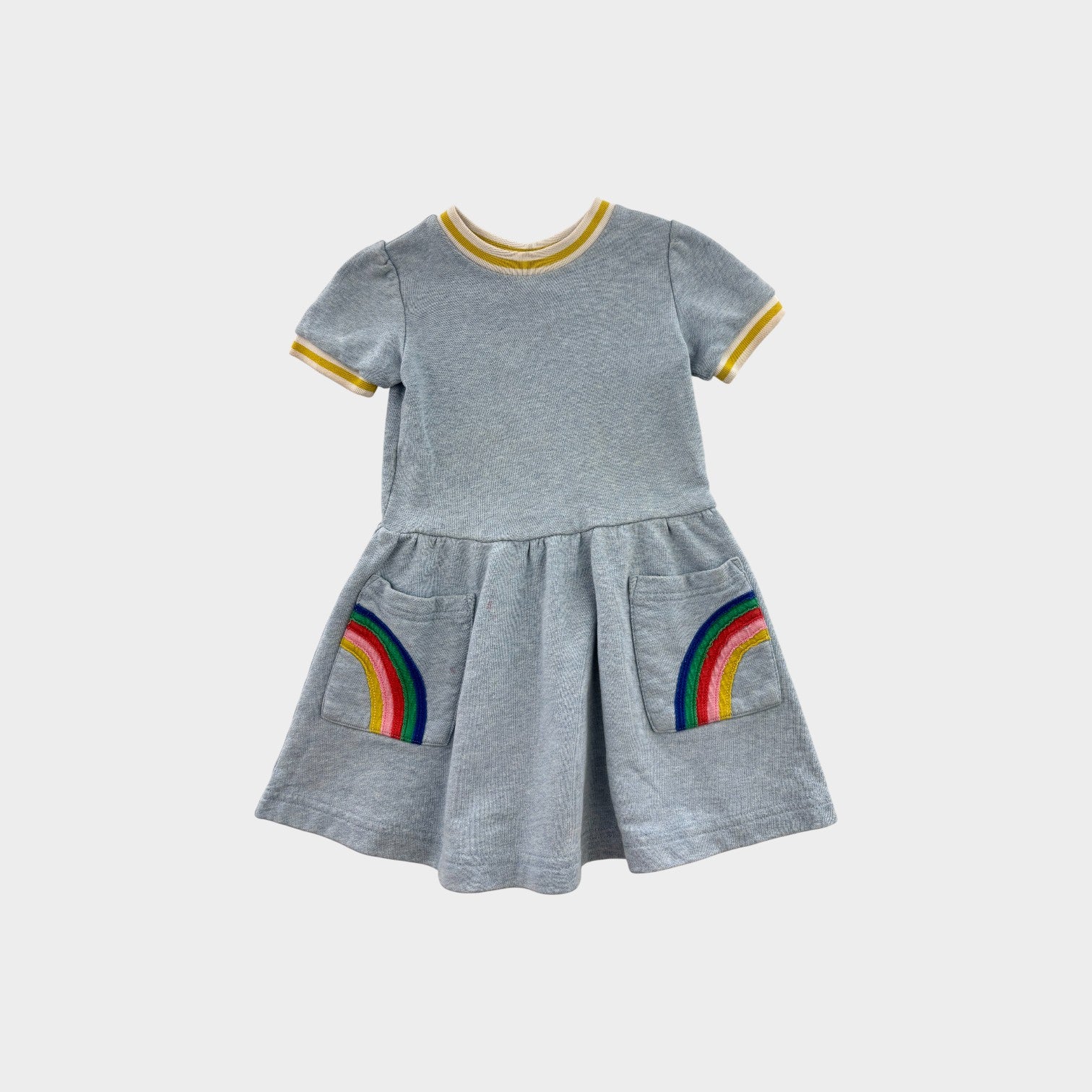 Mini Boden Rainbow Dress, Size 3-4