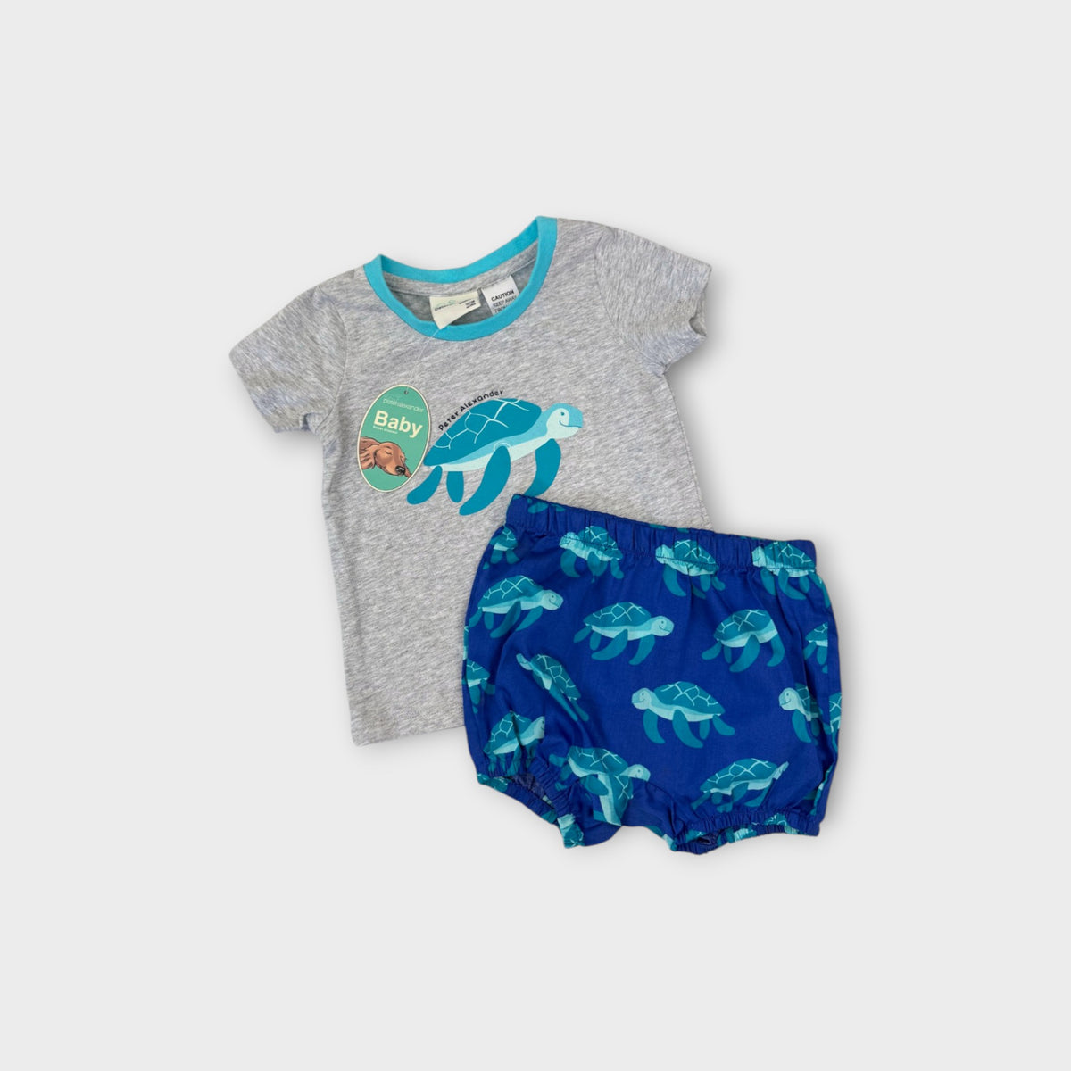 Peter Alexander Turtle PJ Set, Size 1