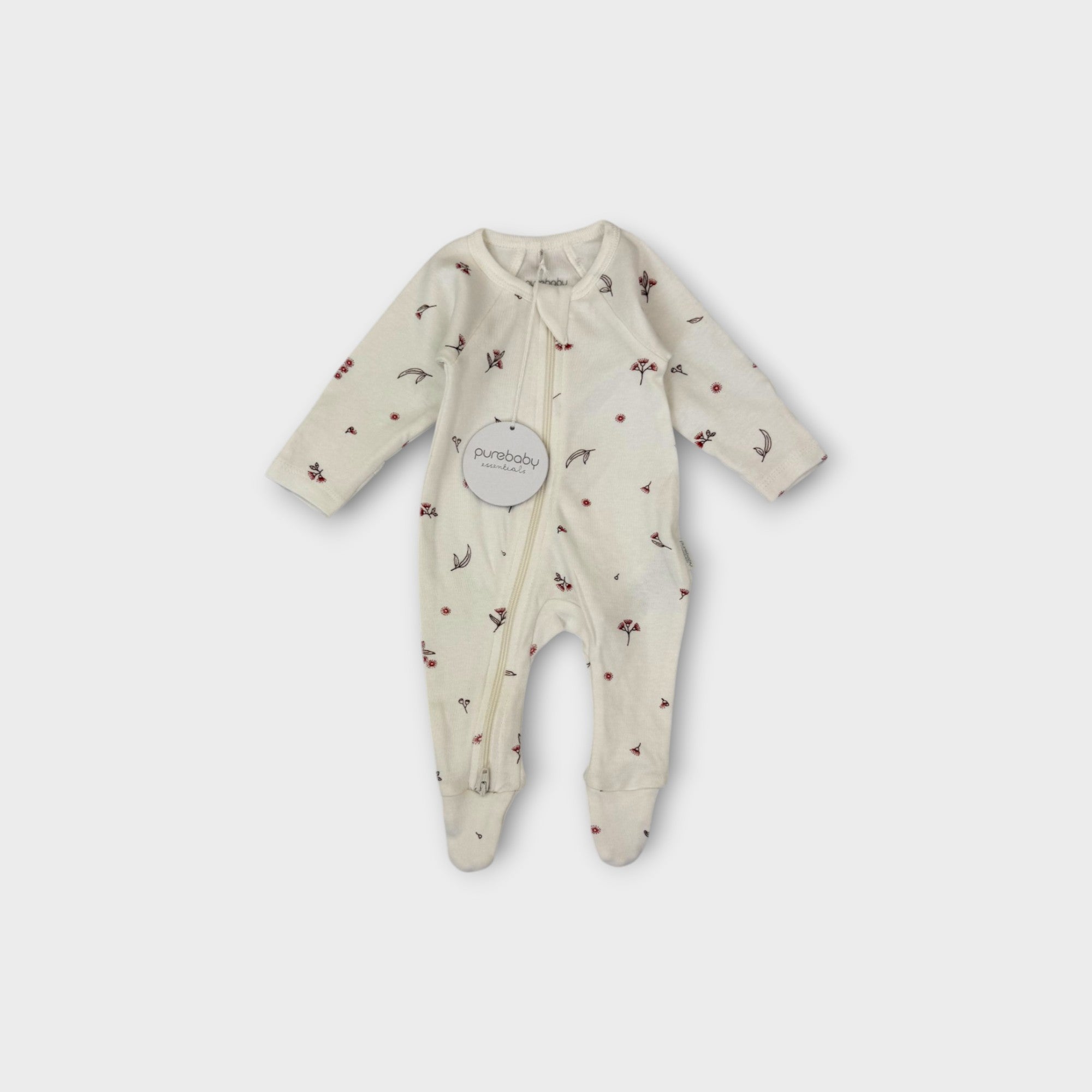 Purebaby Wattle Onesie, Size 00000