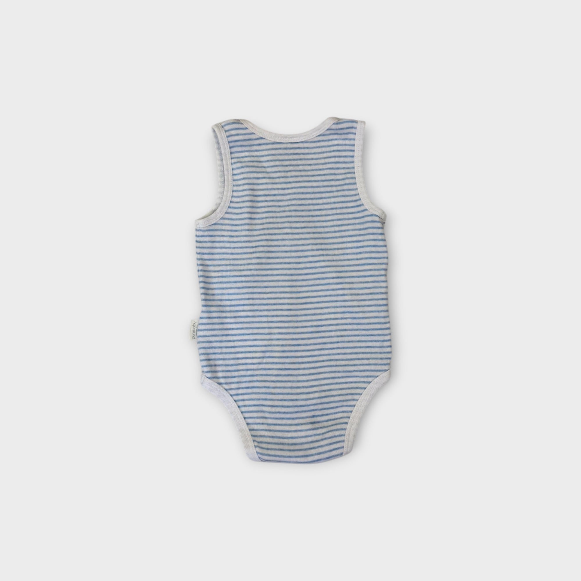 Purebaby Stripe Bodysuit, Size 0