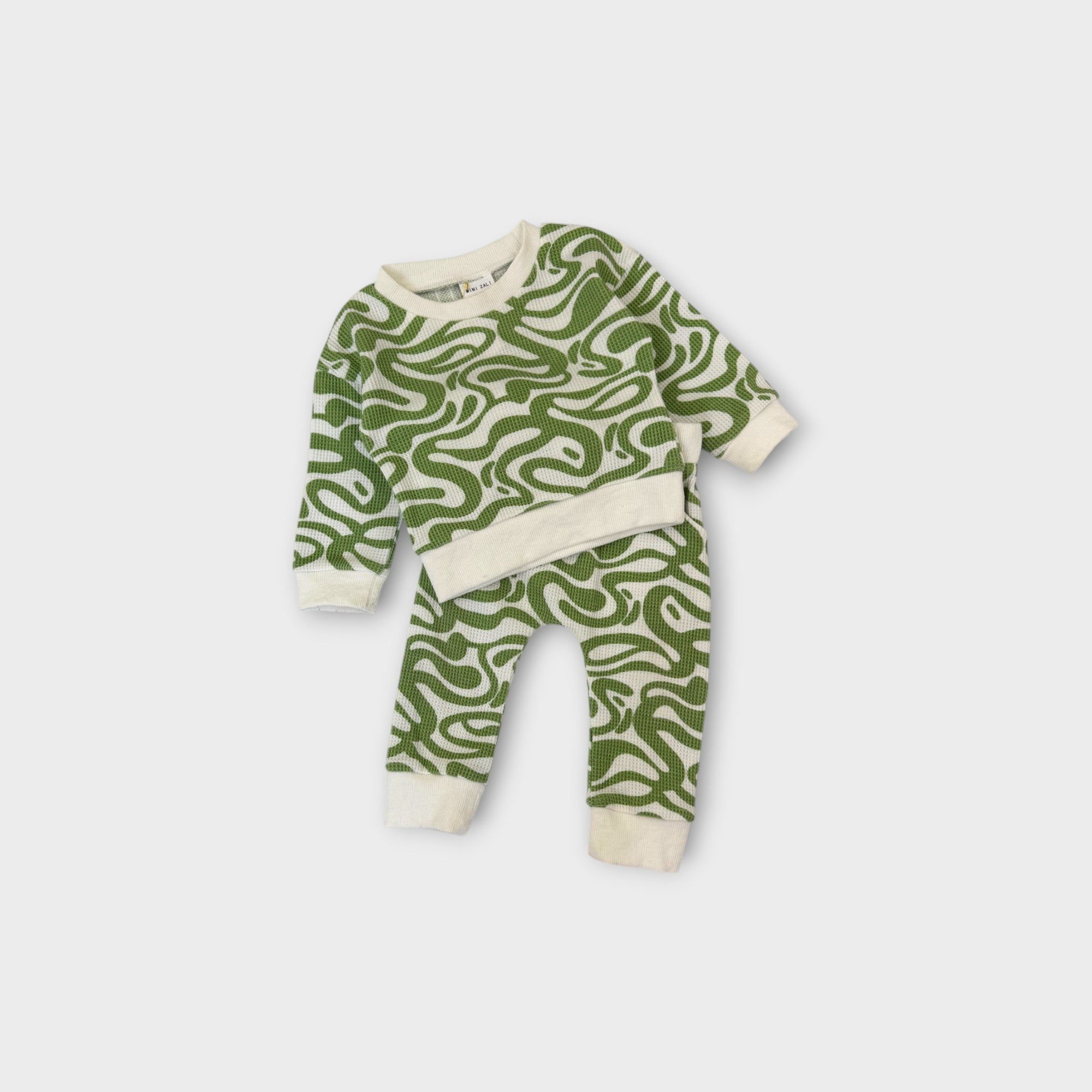 Mini Zali Swirl Waffle Set, Size 0