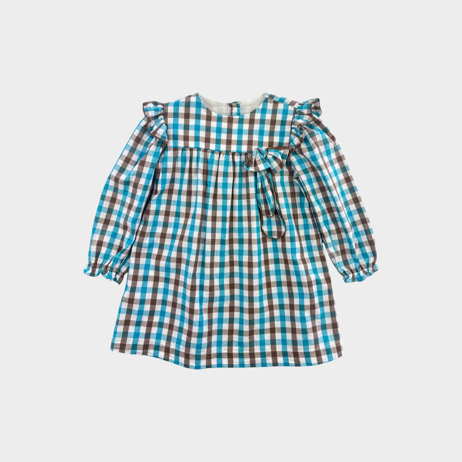 Bella Bliss Blue Plaid Dress, Size 4