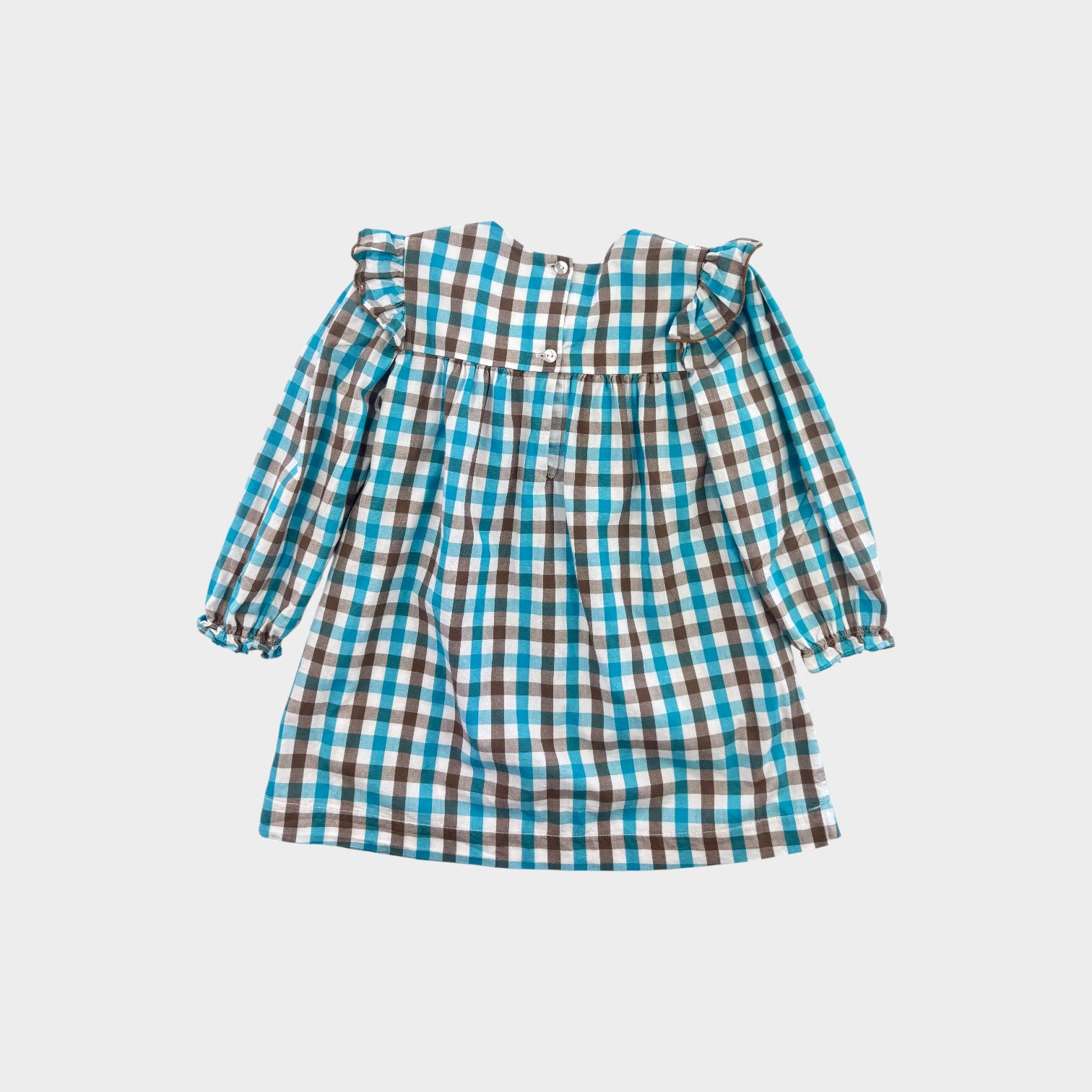 Bella Bliss Blue Plaid Dress, Size 4