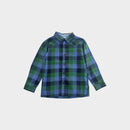 Blue Plaid Shirt, Size 4