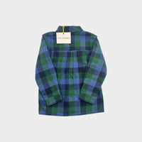 Blue Plaid Shirt, Size 4