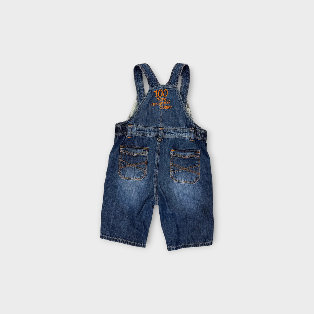 Retro Tigger Denim Shortalls, Size 2-3