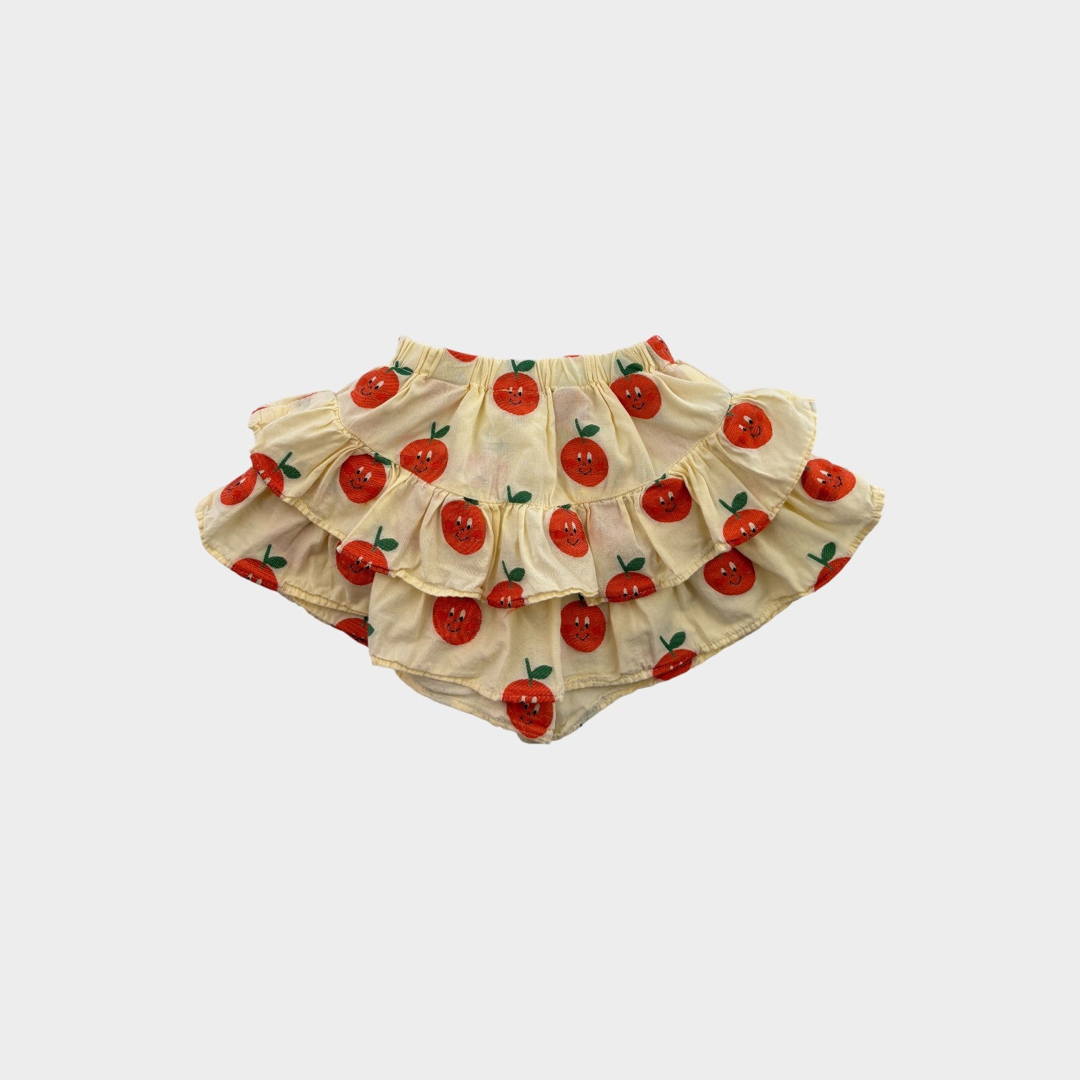 The Animals Observatory Orange Frill Shorts, Size 4