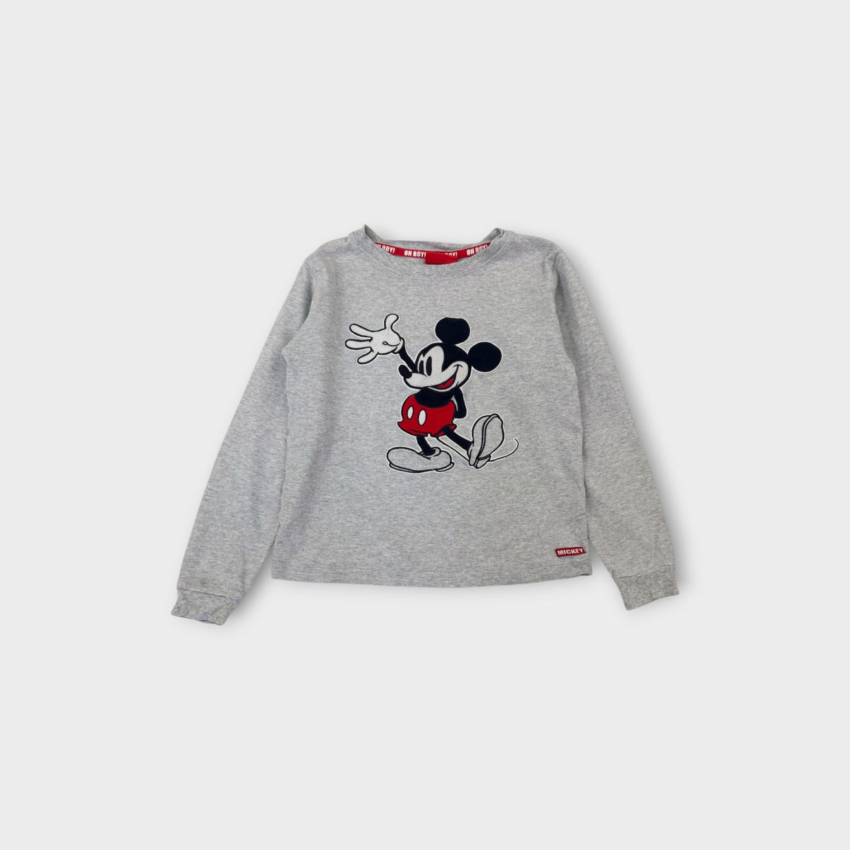 Grey Mickey Pullover, Size 7