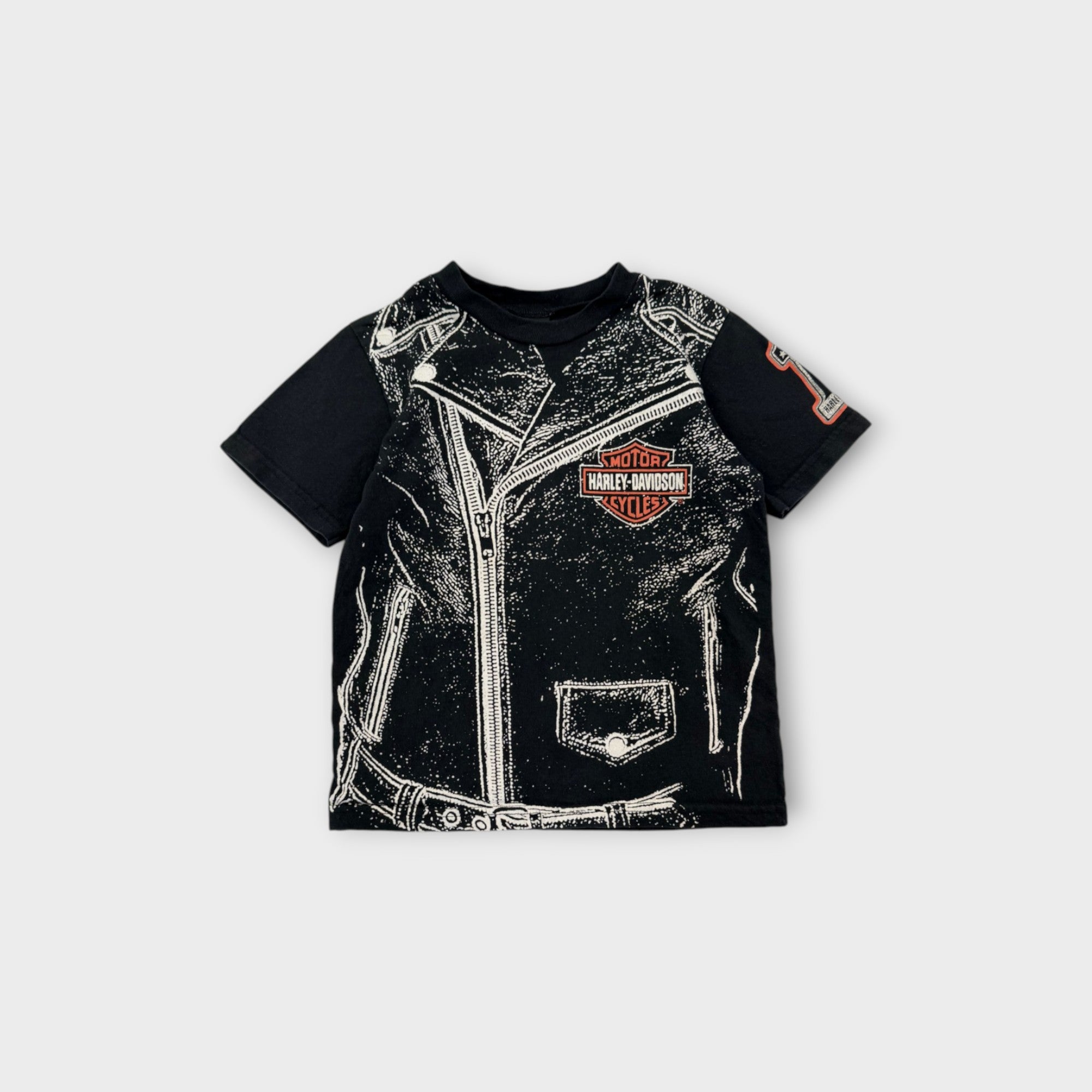 Harley Davidson Retro Printed T-Shirt, Size 4