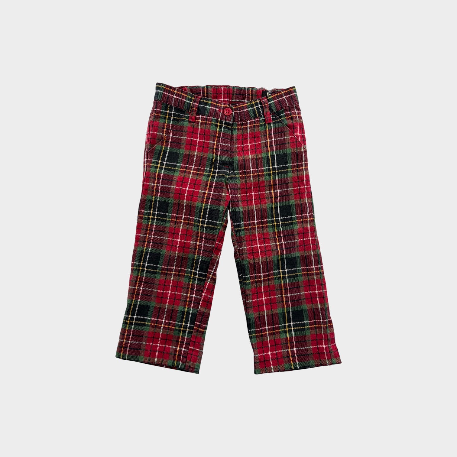Plaid 3/4 Pants, Size 4