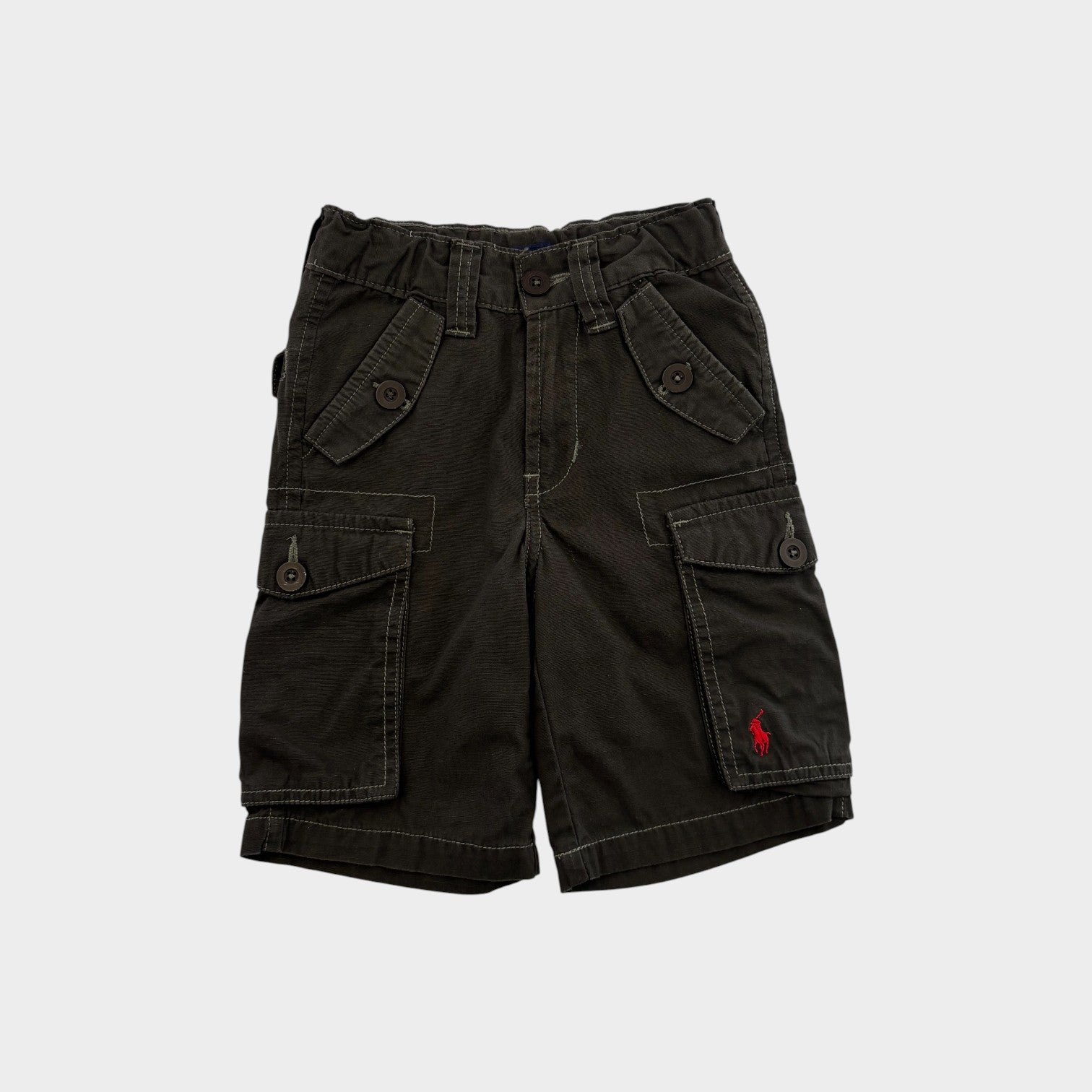 RL Dark Green Cargo Shorts, Size 4