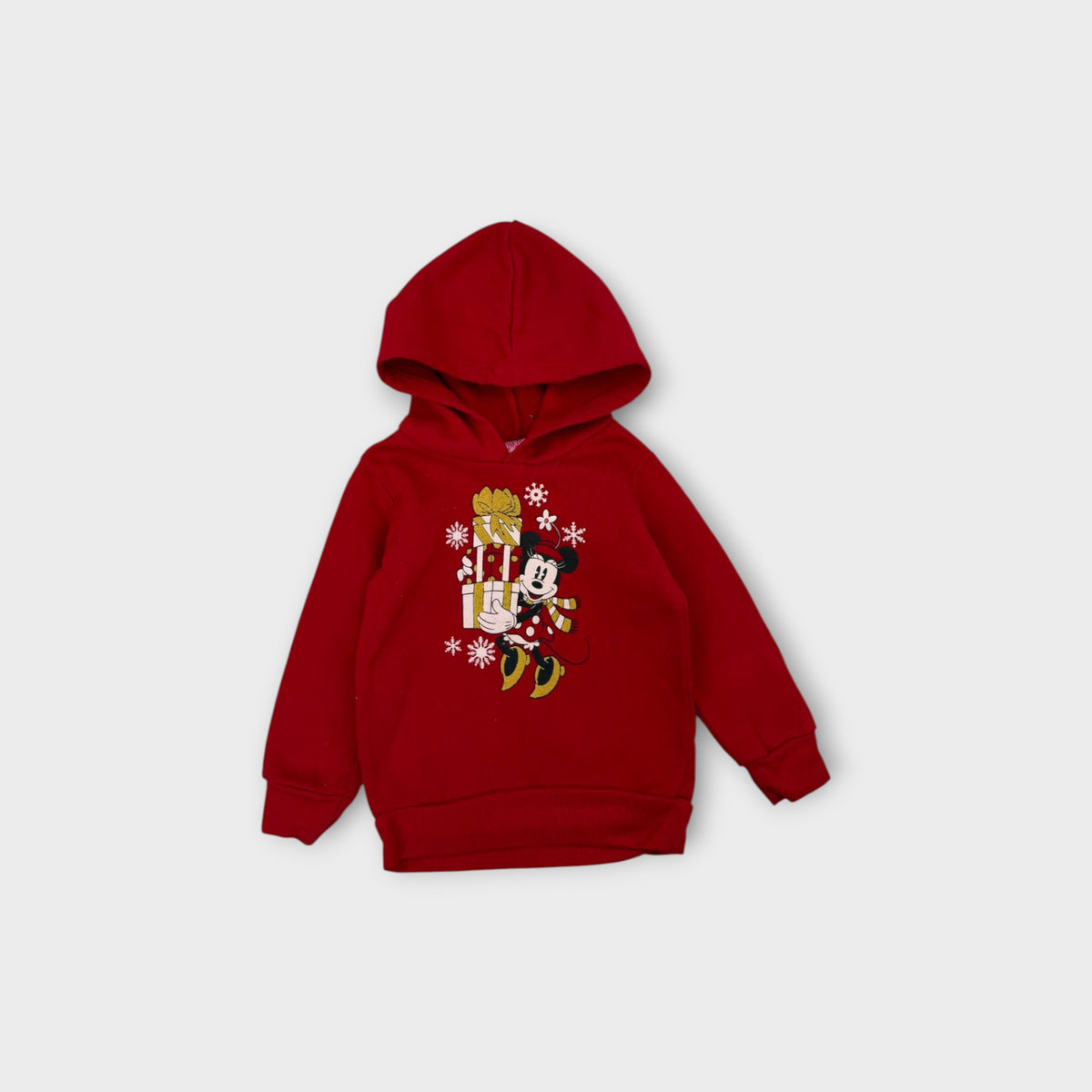 Retro Minnie Mouse Christmas Hoodie, Size 1
