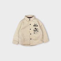 Cream Denim Disney Over Shirt, Size 4
