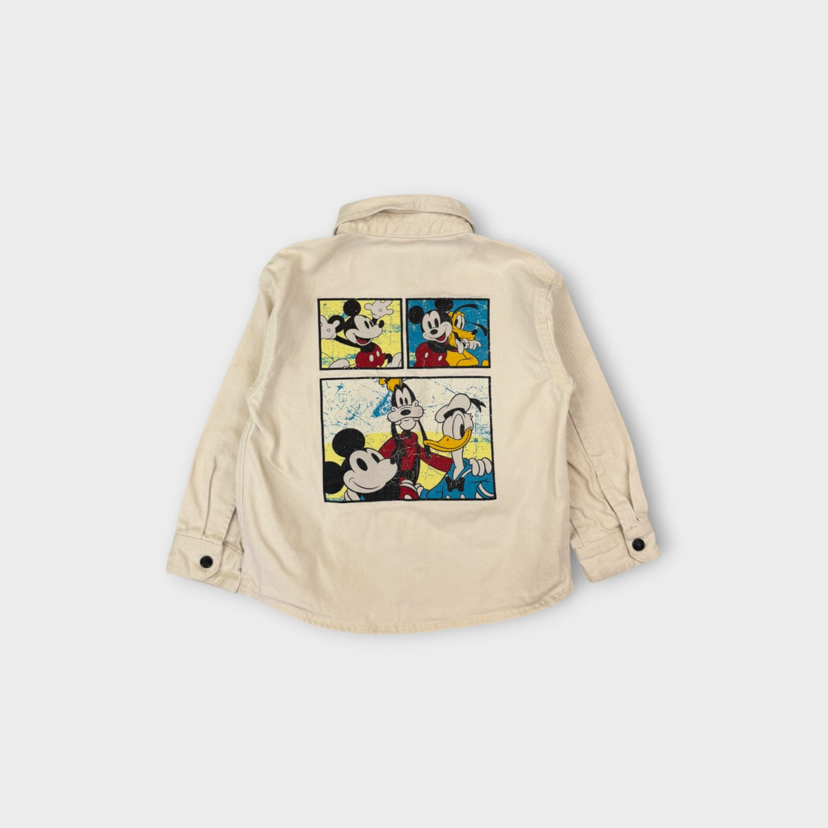 Cream Denim Disney Over Shirt, Size 4