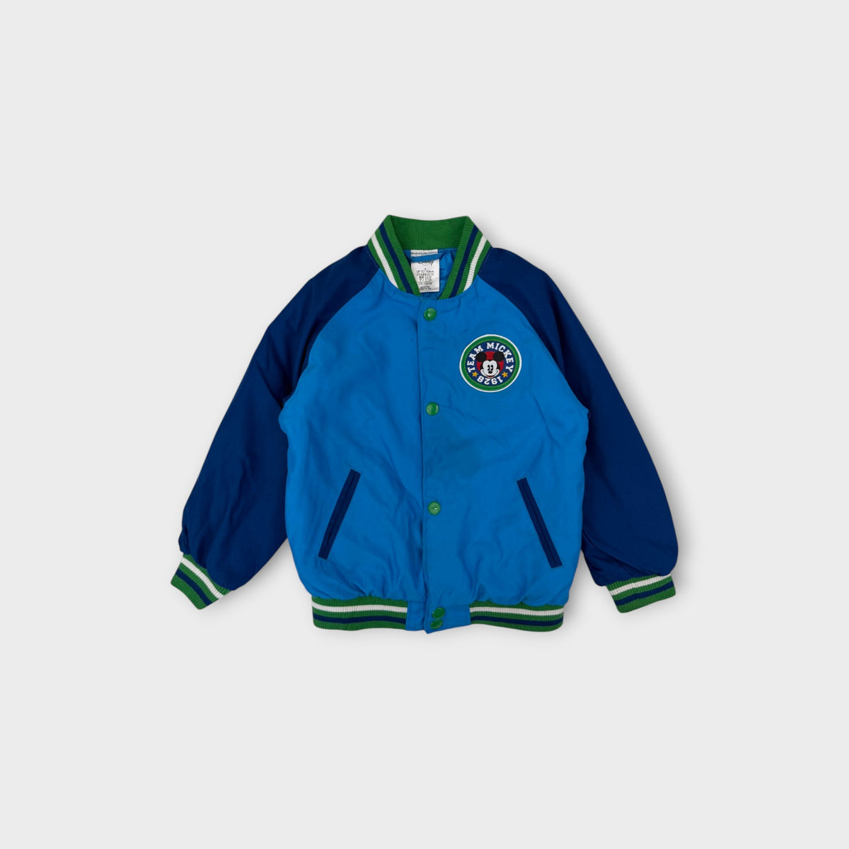 Blue Team Mickey Varsity Jacket, Size 4