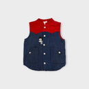 Mickey Denim Corduroy Vest, Size 5-6