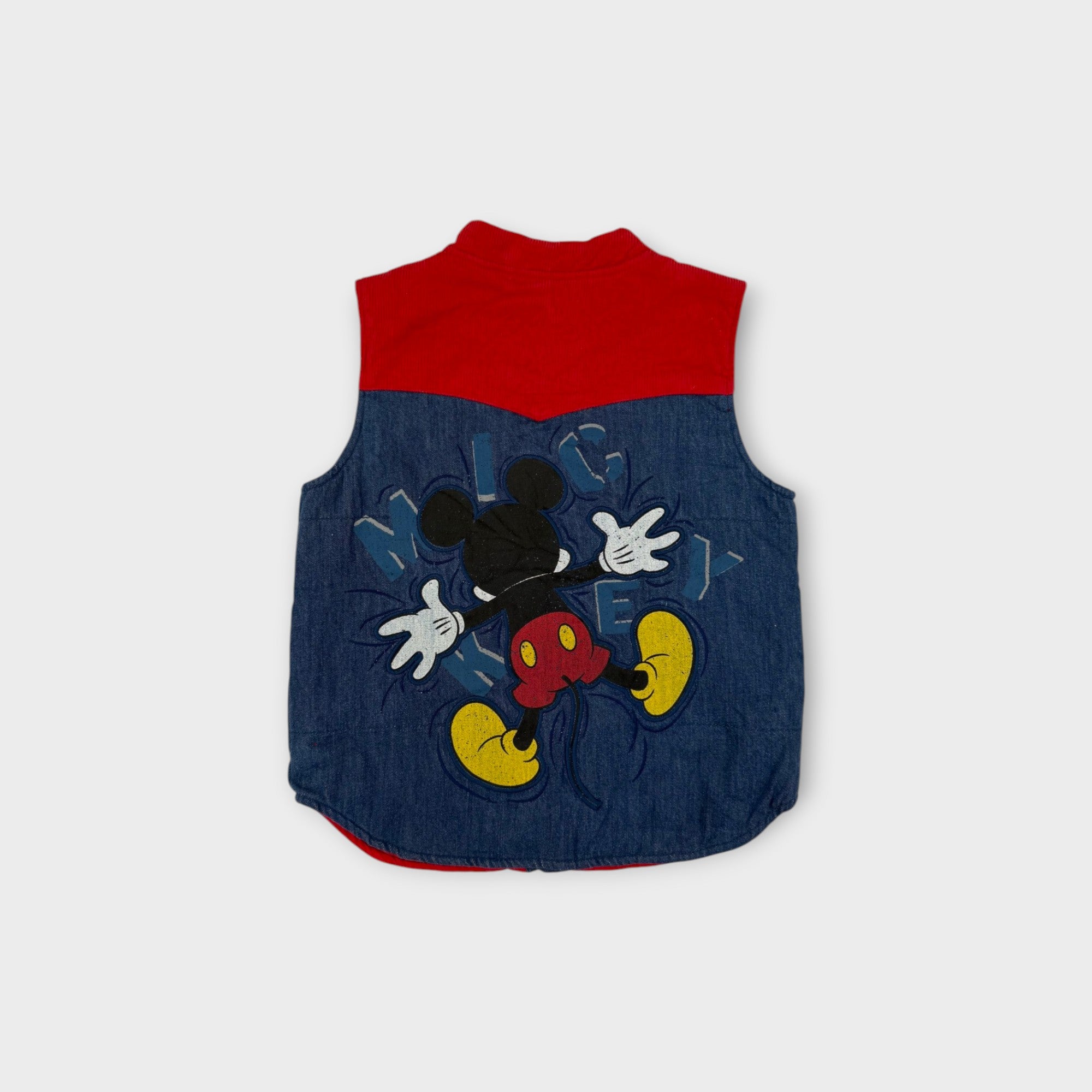 Mickey Denim Corduroy Vest, Size 5-6