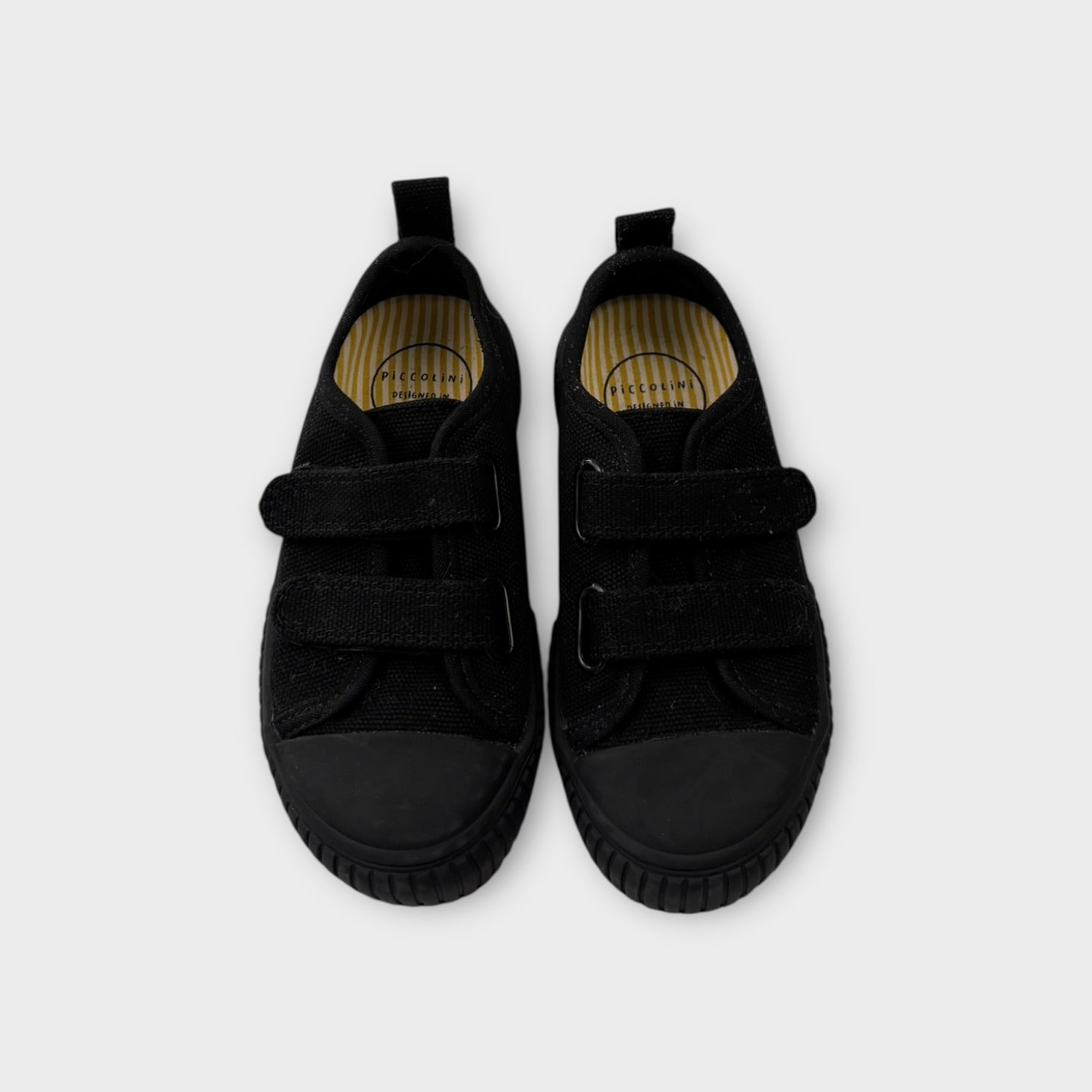 Black Piccolini Canvas Sneakers, Size EU 24