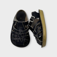 Navy Saltwater Sandals, Size AU 4