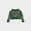 Green Fleck Knit Jumper, Size 3-4