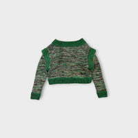 Green Fleck Knit Jumper, Size 3-4