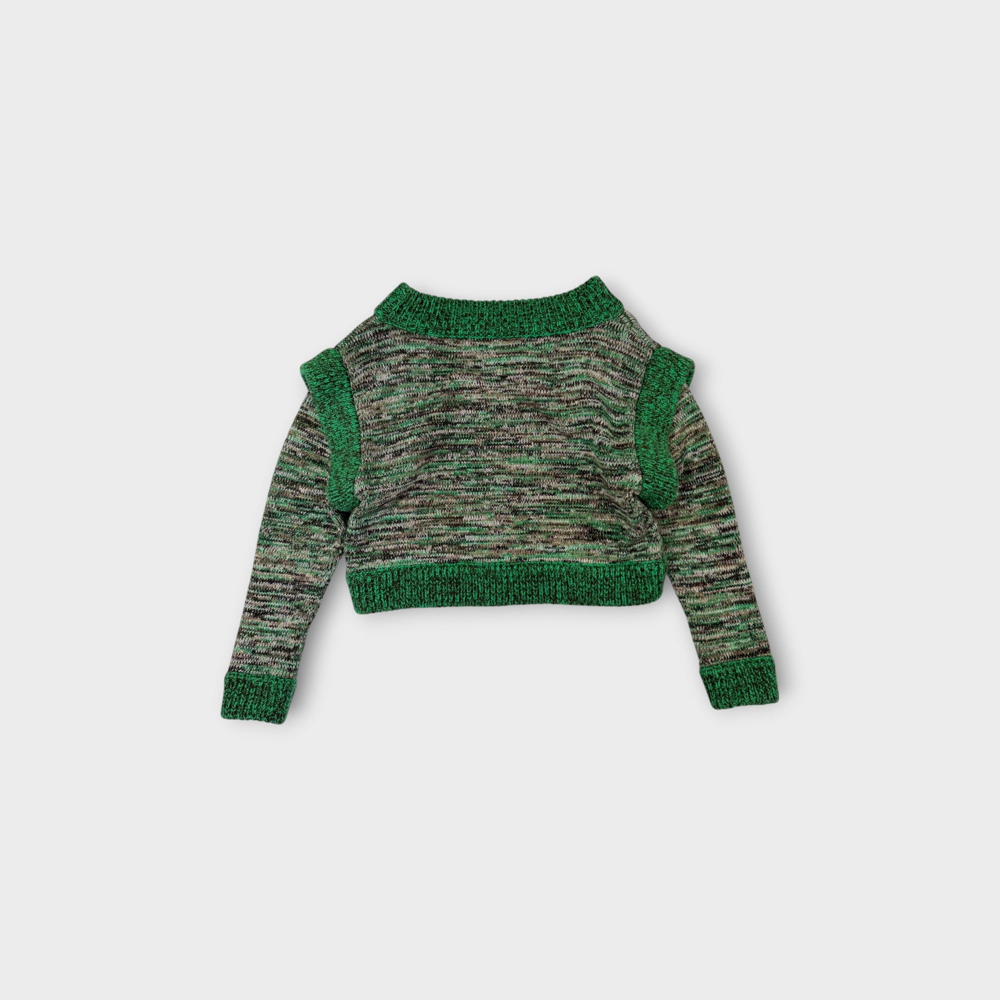 Green Fleck Knit Jumper, Size 3-4
