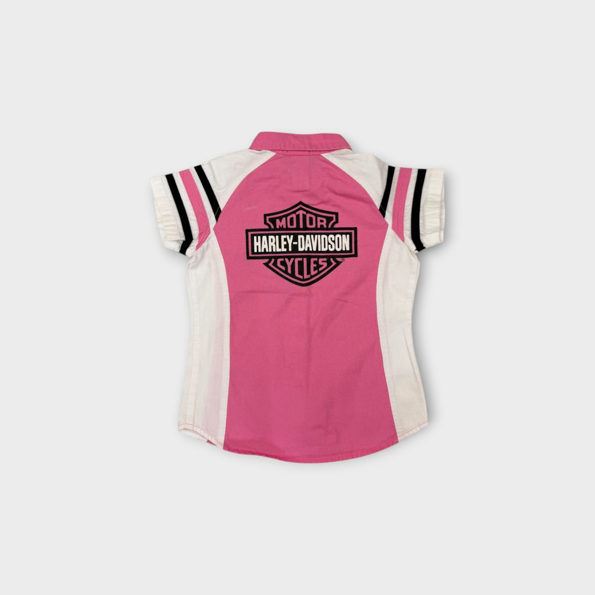 Harley Davidson Pink Workwear Shirt, Size 6