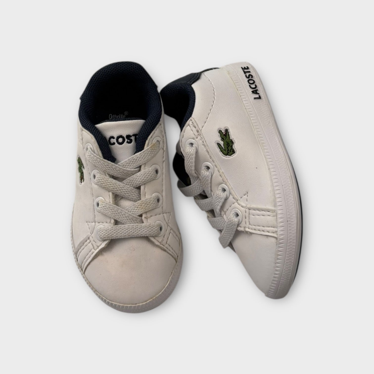 Lacoste White Sneakers, Size EU 19