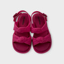 Mini Melissa Pink Knot Sandals, Size EU 22