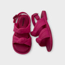 Mini Melissa Pink Knot Sandals, Size EU 22