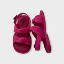 Mini Melissa Pink Knot Sandals, Size EU 22