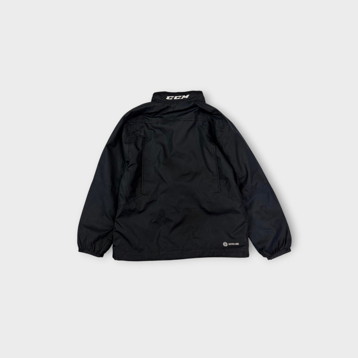 CCM Waterloo Wolves Black Zip-Up Jacket, Size 5