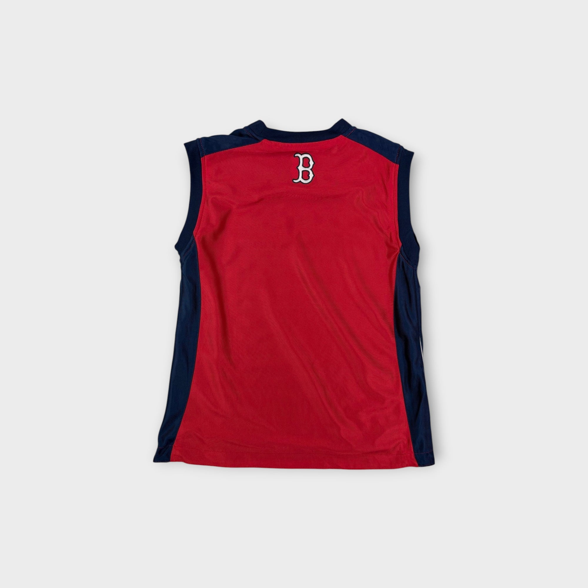 Nike Navy and Red Reversible Sleeveless Red Sox Baseball Jersey, Size 5-6