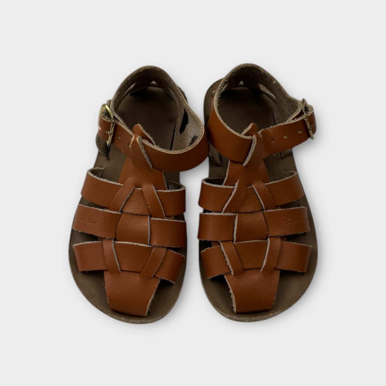 Brown Saltwater Sandals, Size AU 7