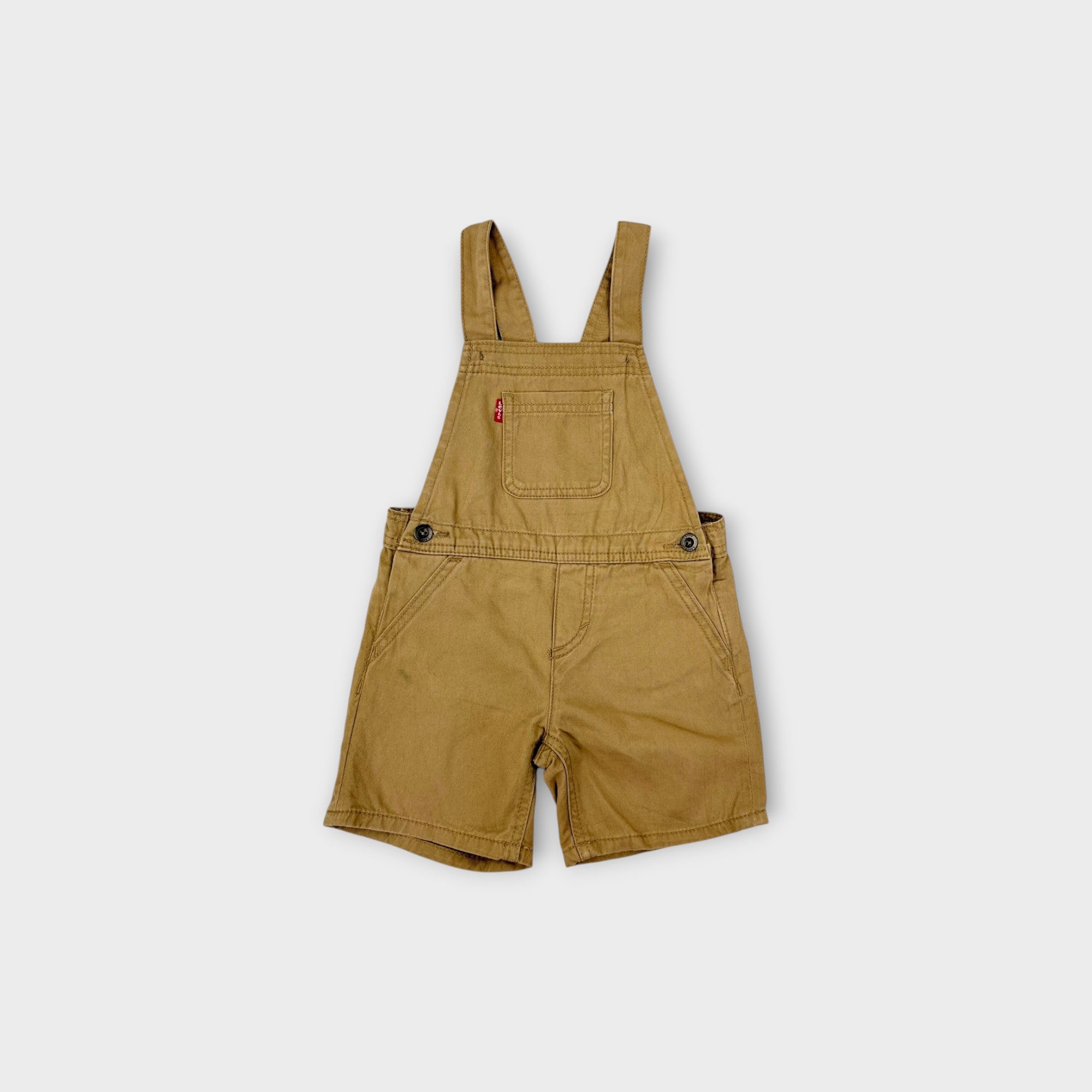 Levi's Khaki Shortalls, Size 2