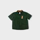 Harley Davidson Green Short Sleeve Shirt, Size 4