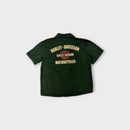 Harley Davidson Green Short Sleeve Shirt, Size 4