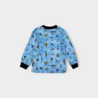 Vintage Oshkosh B'Gosh Fishing Top, Size 2