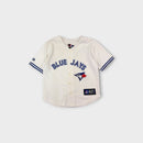Majestic Toronto Blue Jays Button-Up Baseball Jersey, Size 5-6