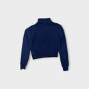 Dickies Retro Blue Quarter Zip Jumper, Size 8