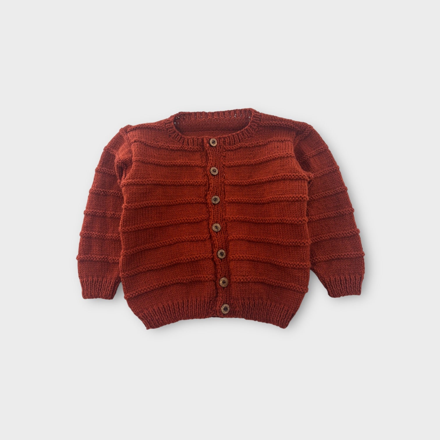 Handmade Knit Cardigan, Size 4