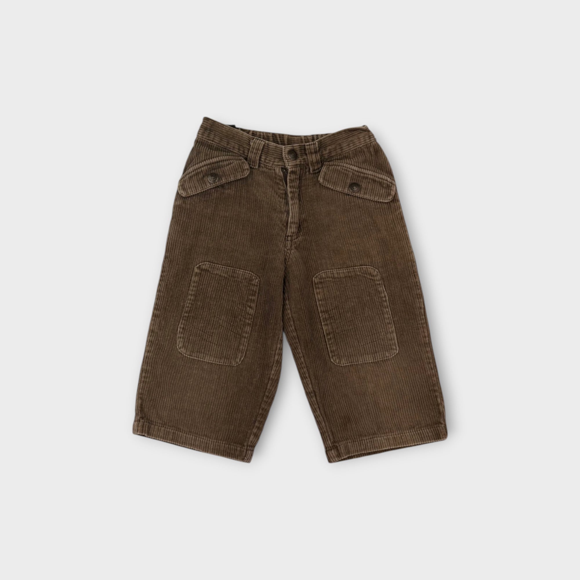 Retro Corduroy Wide Pants, Size 2