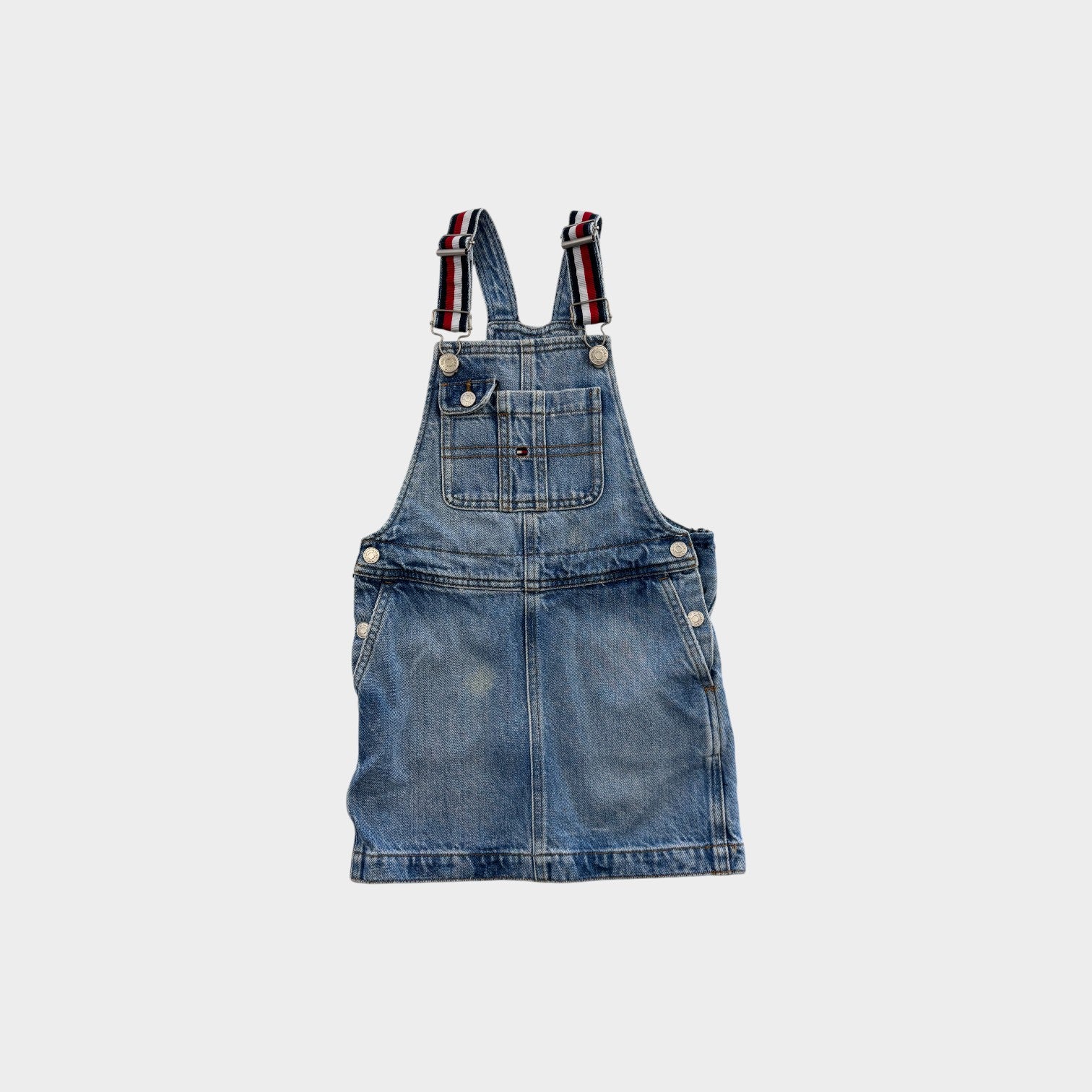 TH Denim Pinafore Dress, Size 6