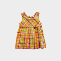 Vintage Plaid Peplum Shirt, Size 6