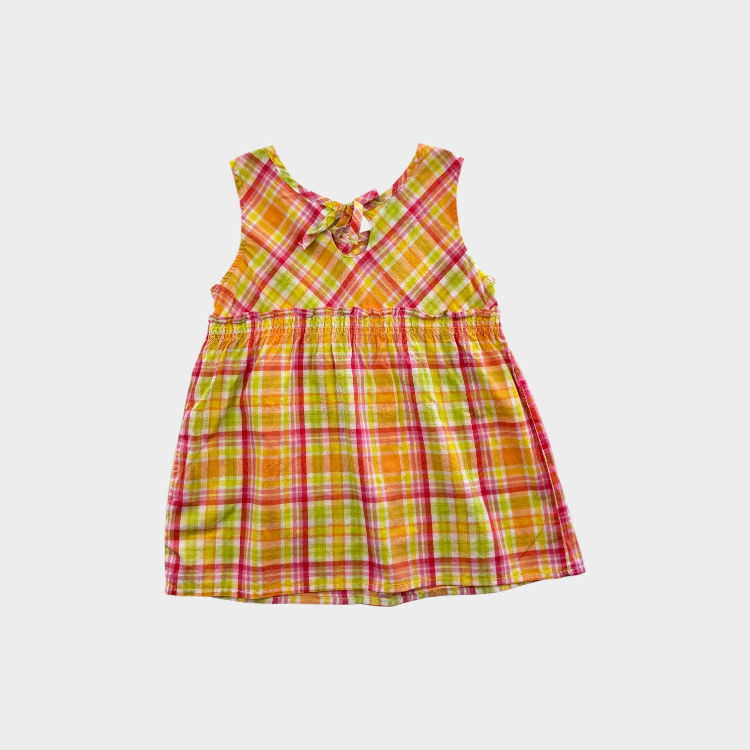 Vintage Plaid Peplum Shirt, Size 6