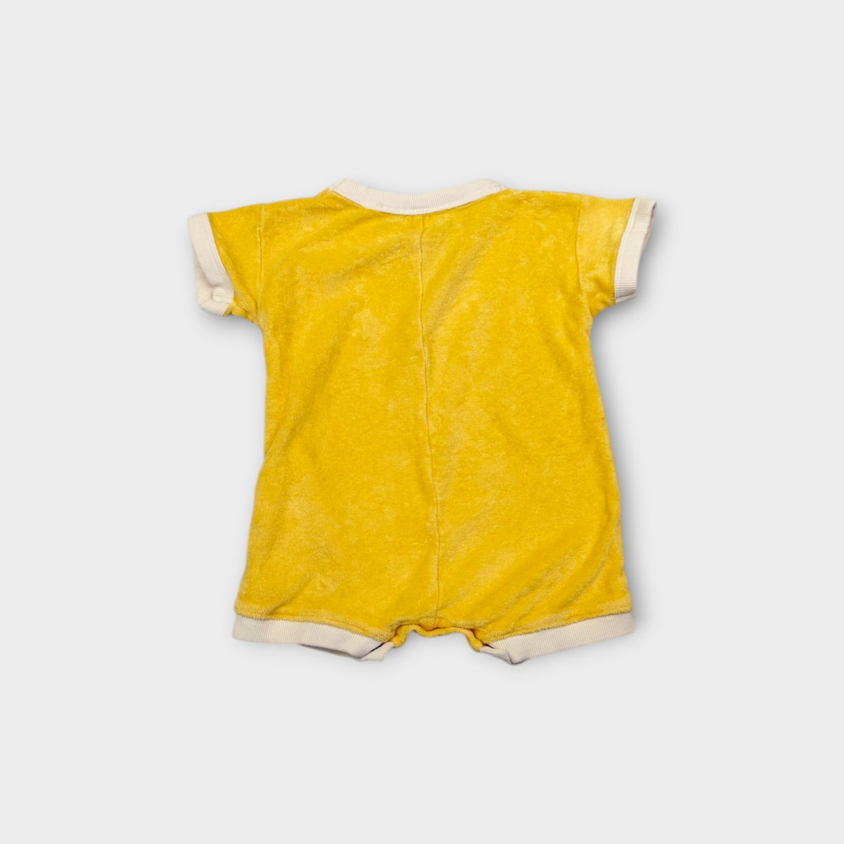 Yellow Terry Romper, Size 00