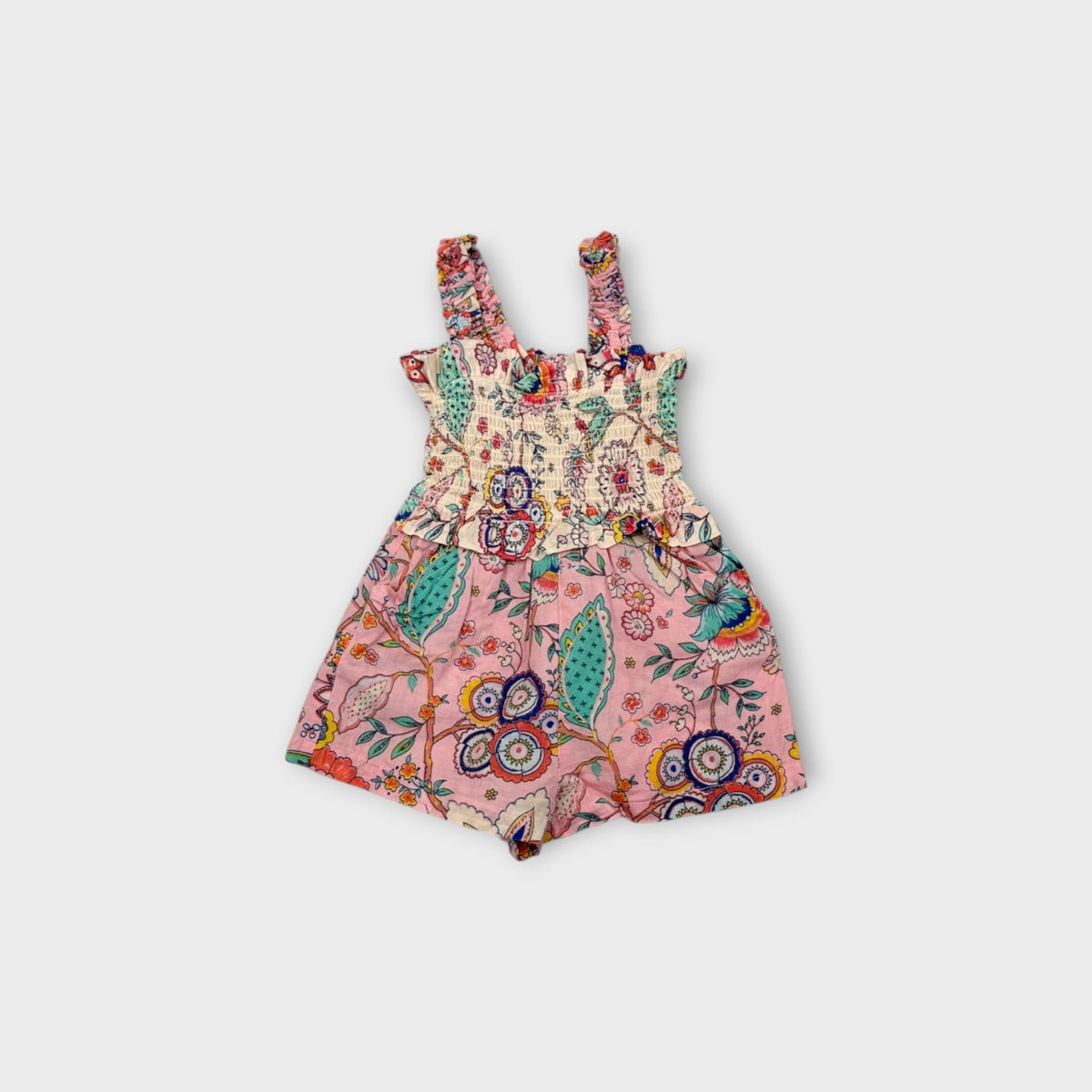 Floral Romper, Size 3